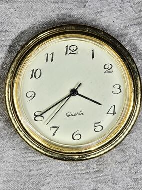 Coming Soon Silcon Quartz Clock Fit Up Insert 1.45" Gold Bezel